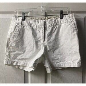 Dalia Collection Chino Shorts Womens Size 6 White With 4 Inch Inseam